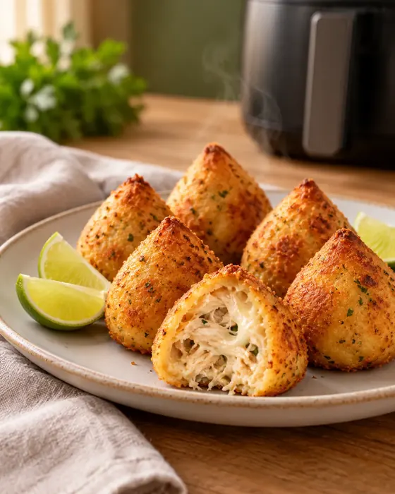 Coxinha low carb de frango com catupiry